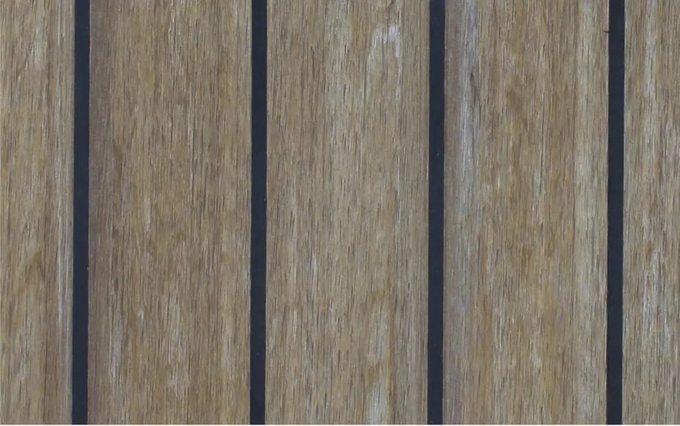 Uzorak sintetičke tikovine EVO Decking u nijansi Teak Dark